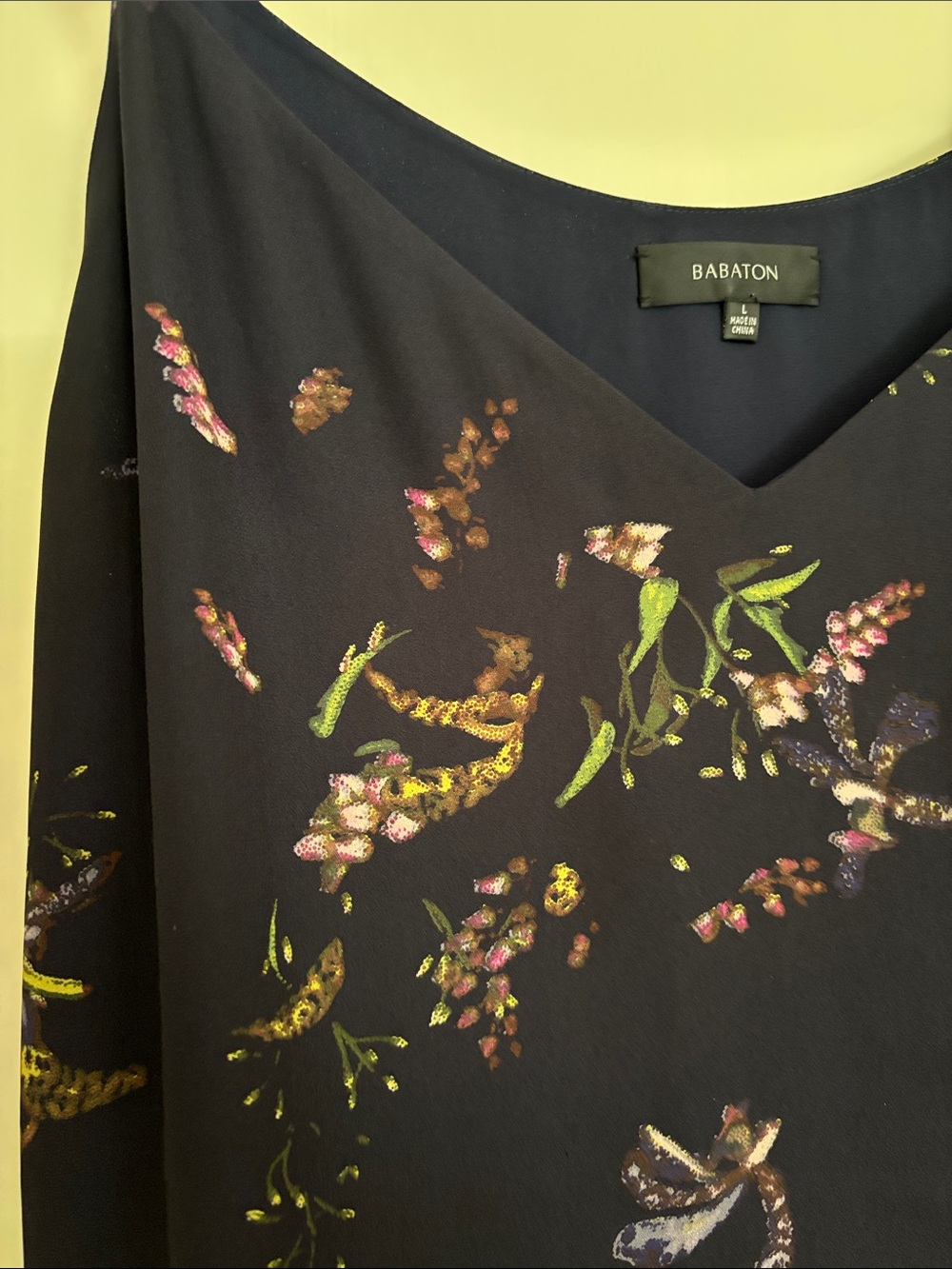 Babaton Navy Floral Print Camisole - Picture 6 of 6